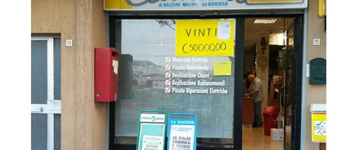 Assisi, un fortunato è stato baciato dalla Dea Bendata e ha vinto 50 mila euro con il 10 e Lotto