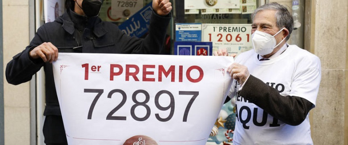 Pioggia di premi alla lotteria di Natale Spagnola. El Gordo è il 72897