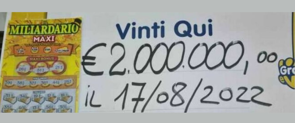 Colpo da 2 milioni a Bassano del Grappa (VI) con un gratta e vinci