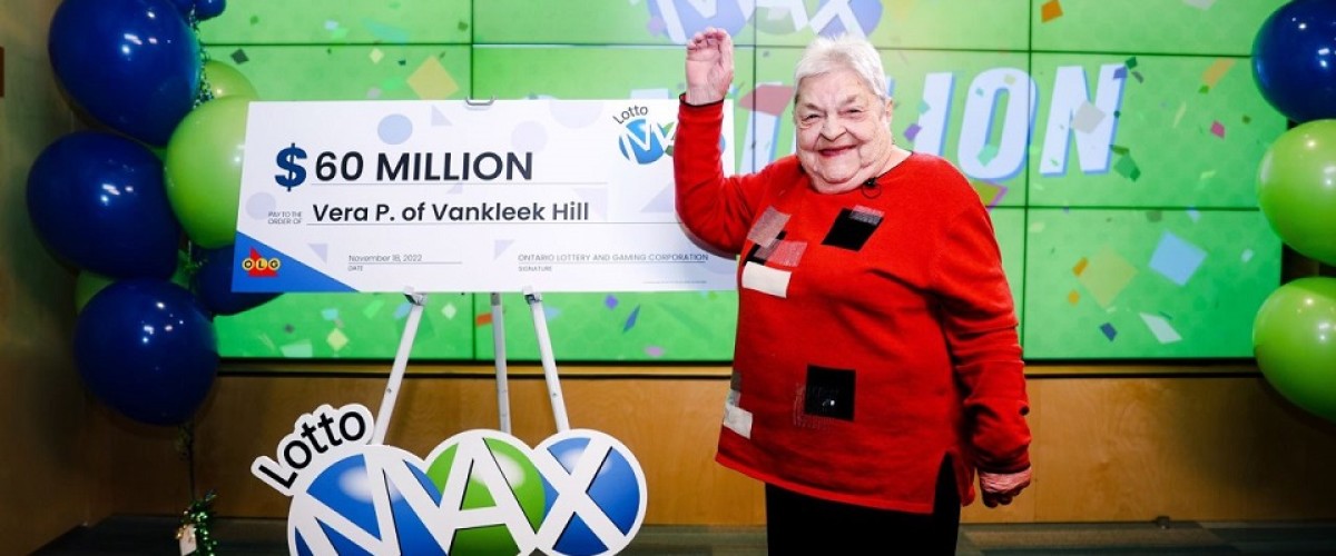 Canada, una donna di 83 anni vince 60 milioni al Lotto Max