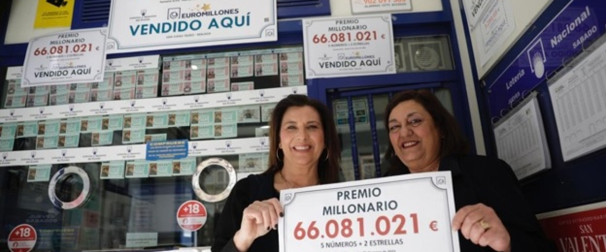 Colpo grosso all'Euromillions, vinto in Spagna il jackpot da 66 milioni