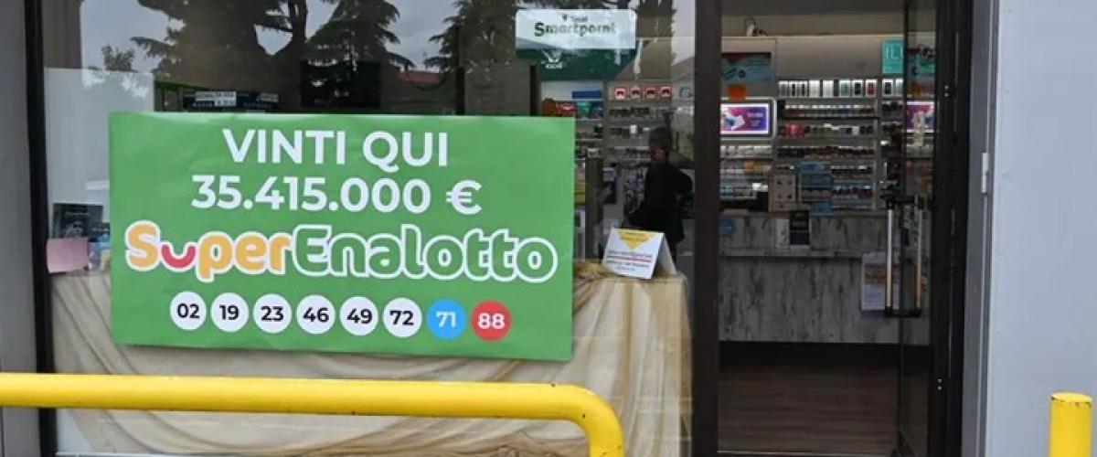 Il jackpot al Superenalotto da 35,4 milioni è stato centrato nel bresciano