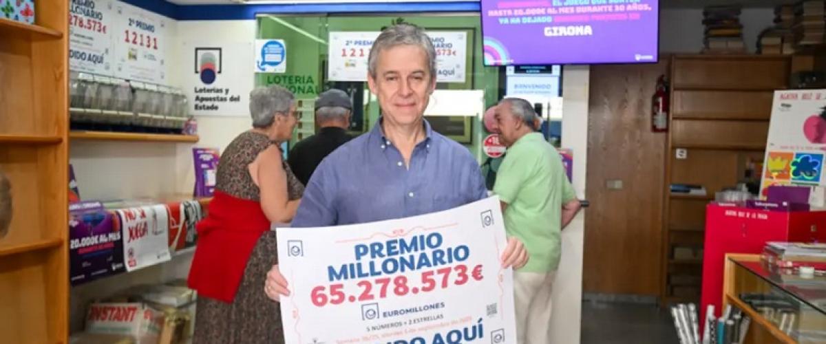 Un giocatore in Spagna incassa il jackpot all'EuroMillions da 65 milioni di euro