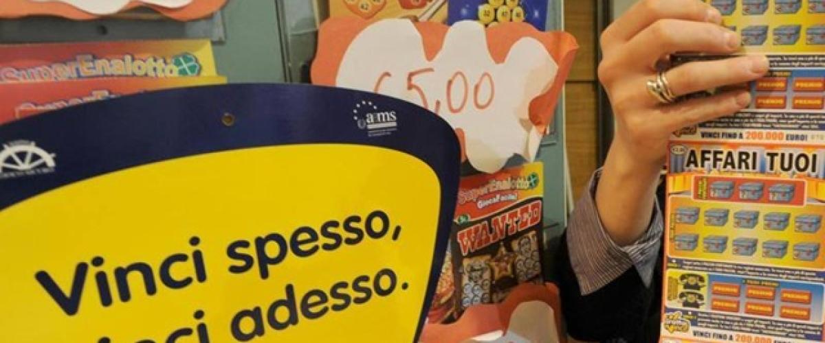 Colpo a Osimo (Ancona) con un gratta e vinci da 2 milioni di euro